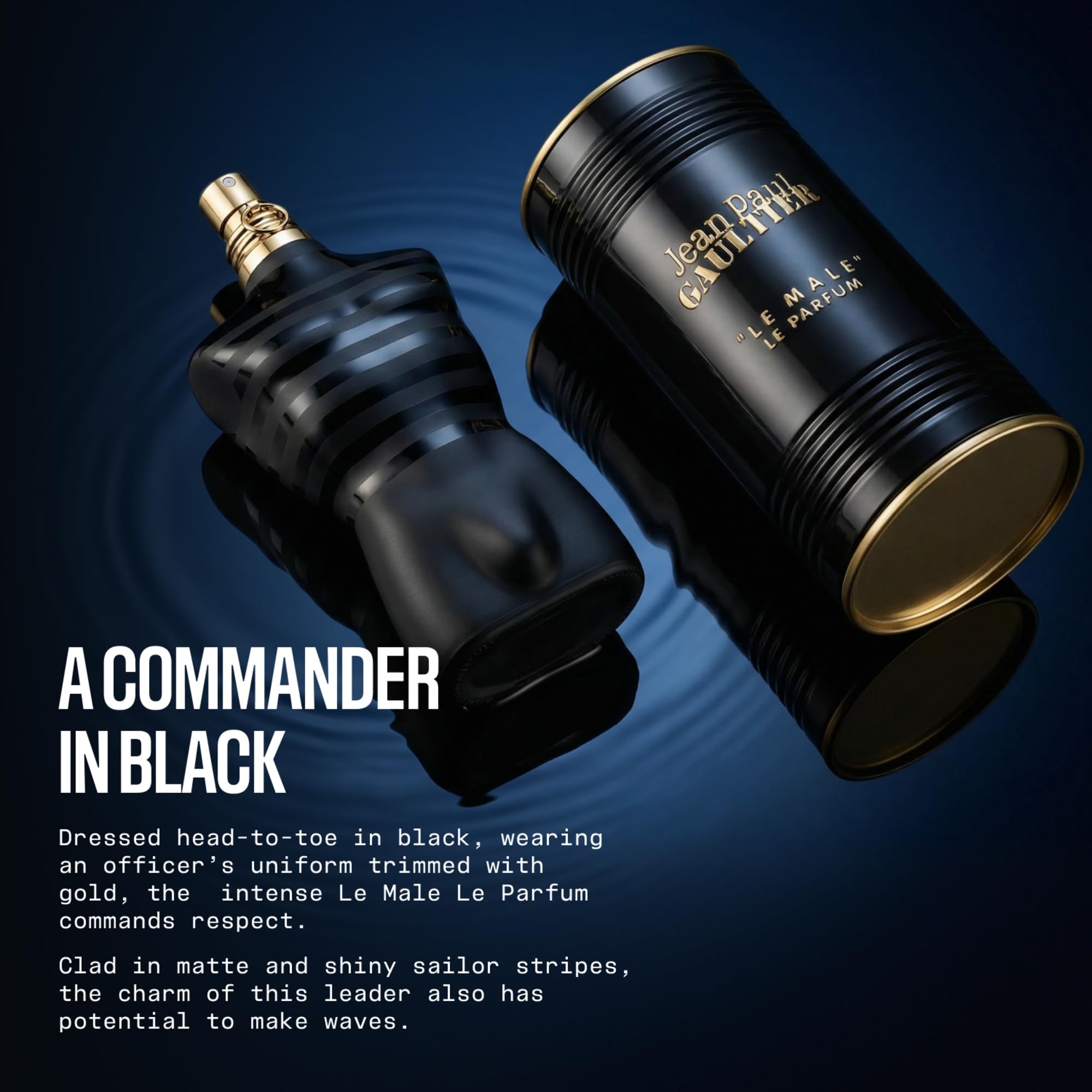 Jean Paul Gaultier Le Male Le Parfum Intense, a Warm Aromatic Eau de Parfum for Men with Cardamom, Lavender, and Woody Vanilla Scents, Long Lasting Fragrance, Perfume Cologne, Warm Aromatic Fragrance