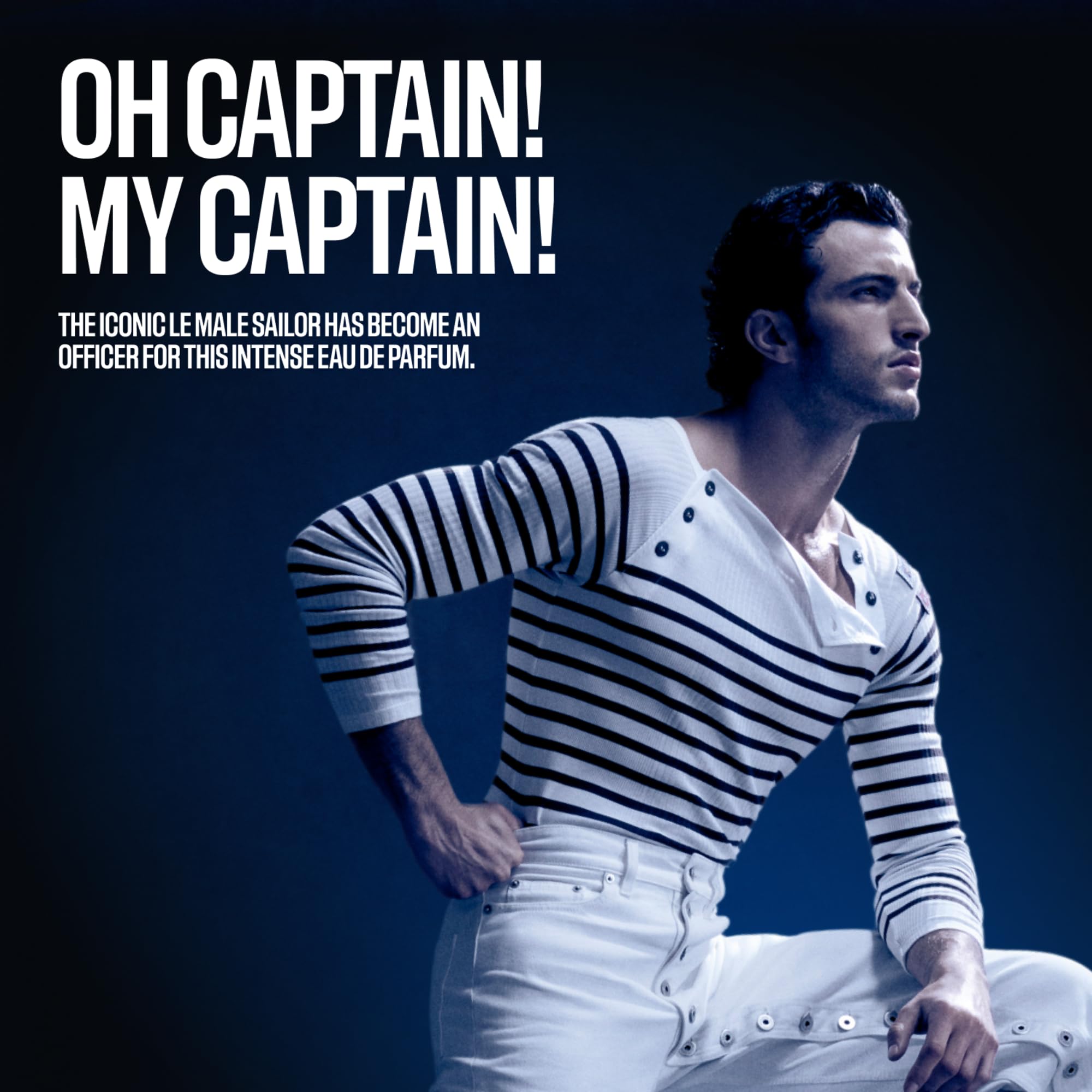 Jean Paul Gaultier Le Male Le Parfum Intense, a Warm Aromatic Eau de Parfum for Men with Cardamom, Lavender, and Woody Vanilla Scents, Long Lasting Fragrance, Perfume Cologne, Warm Aromatic Fragrance