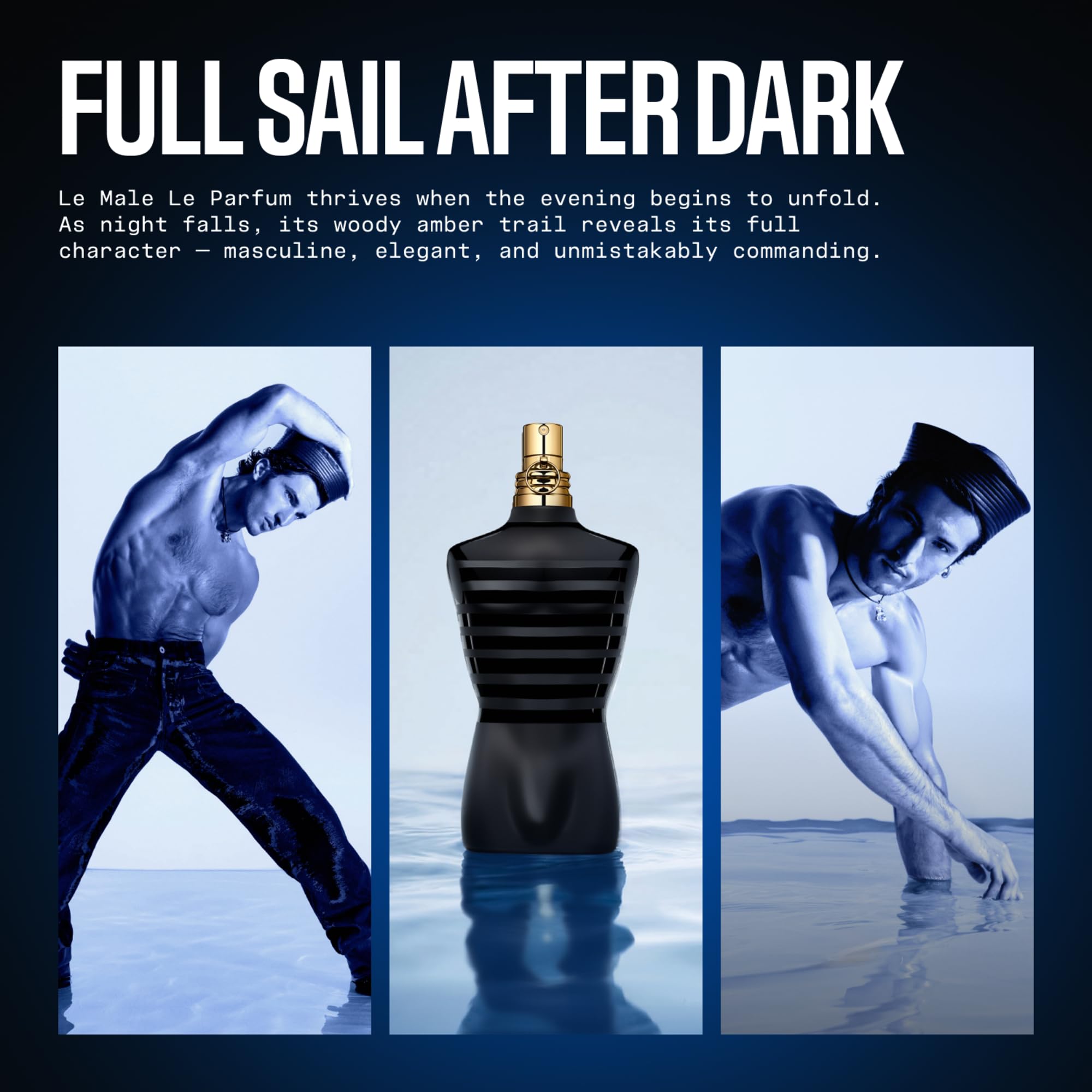 Jean Paul Gaultier Le Male Le Parfum Intense, a Warm Aromatic Eau de Parfum for Men with Cardamom, Lavender, and Woody Vanilla Scents, Long Lasting Fragrance, Perfume Cologne, Warm Aromatic Fragrance